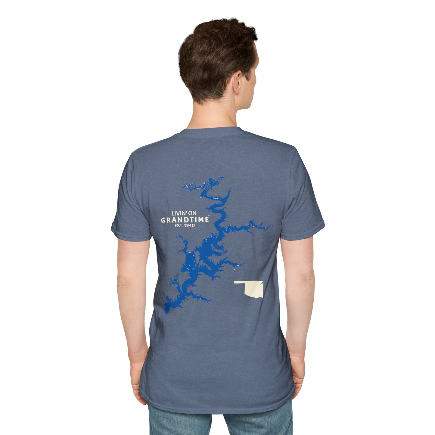 GRANDTIME Grand Lake Map Unisex Softstyle T-Shirt