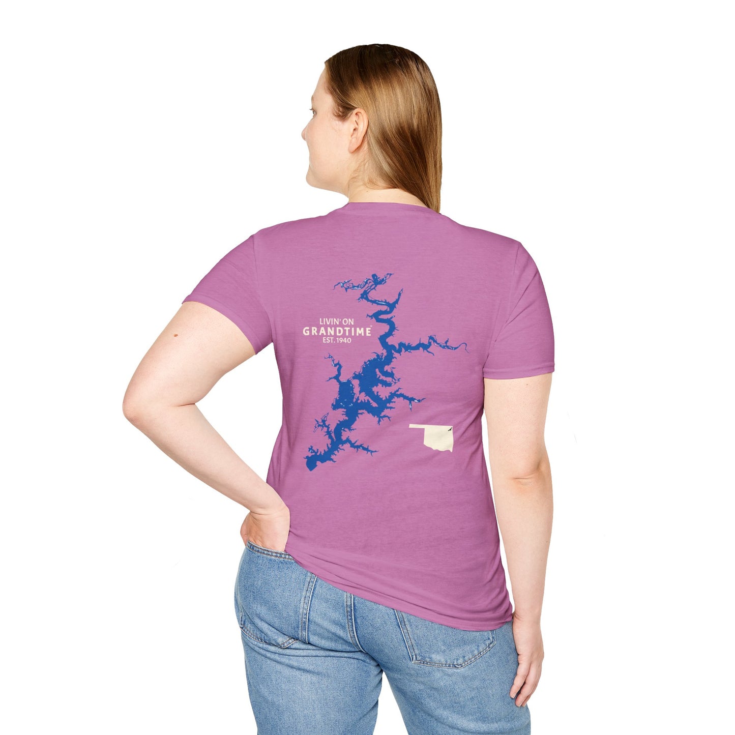 GRANDTIME Grand Lake Map Unisex Softstyle T-Shirt
