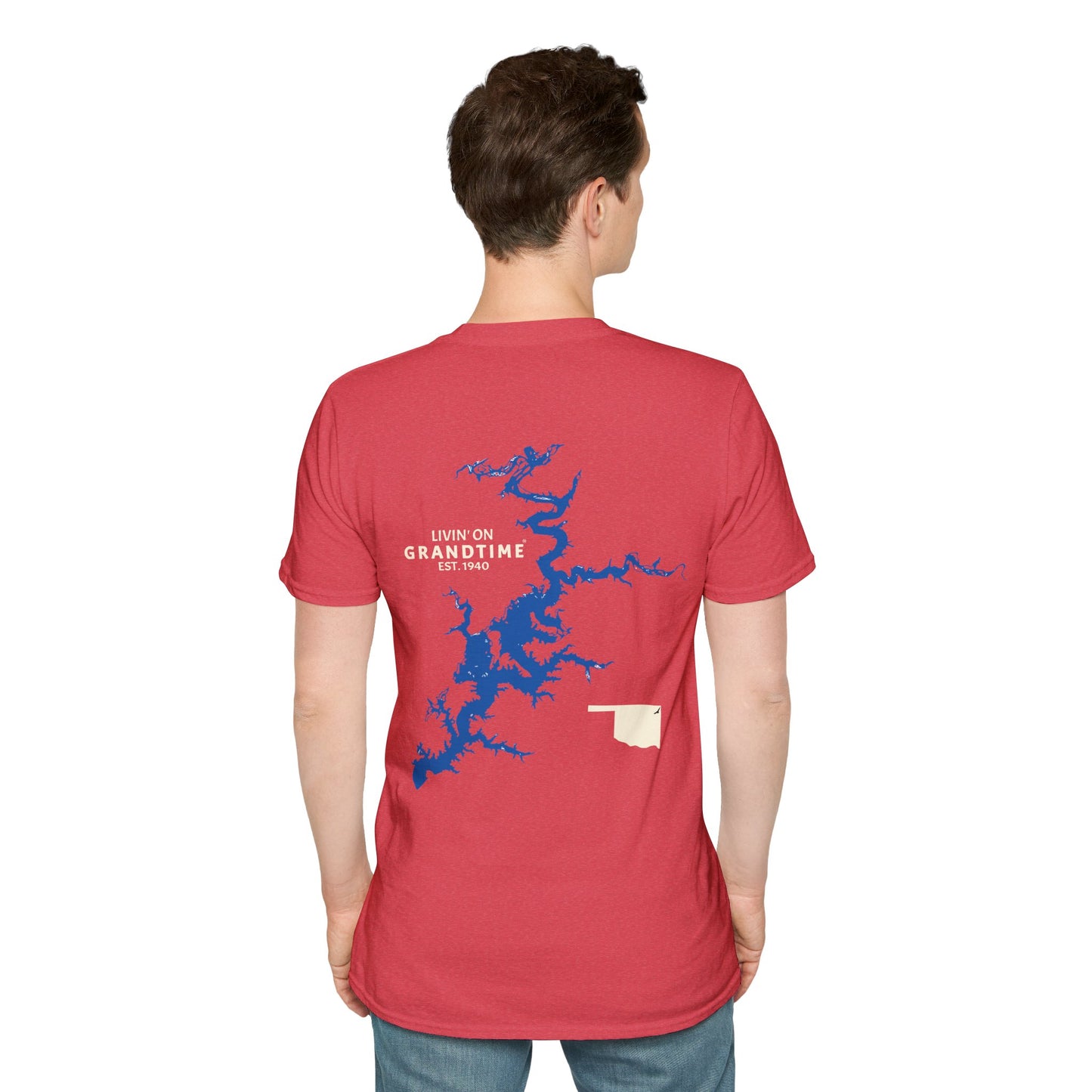 GRANDTIME Grand Lake Map Unisex Softstyle T-Shirt