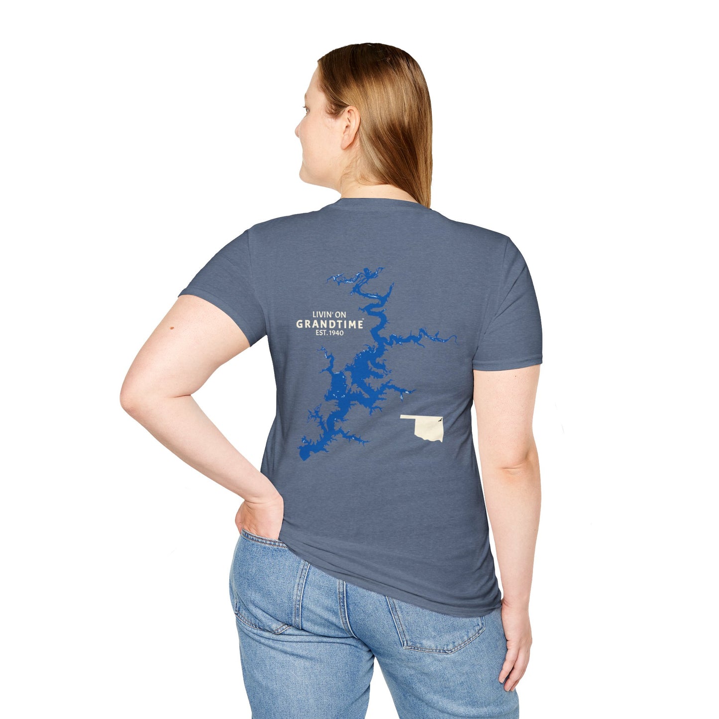 GRANDTIME Grand Lake Map Unisex Softstyle T-Shirt