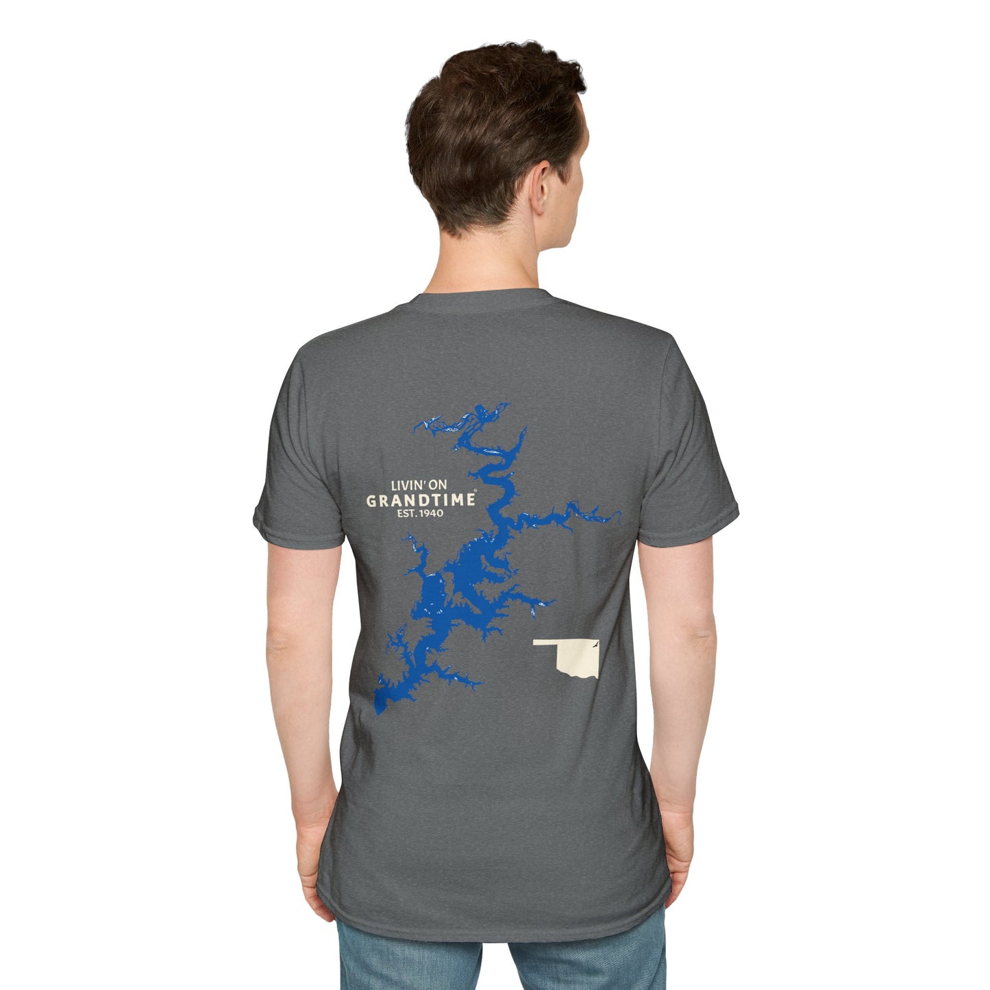 GRANDTIME Grand Lake Map Unisex Softstyle T-Shirt