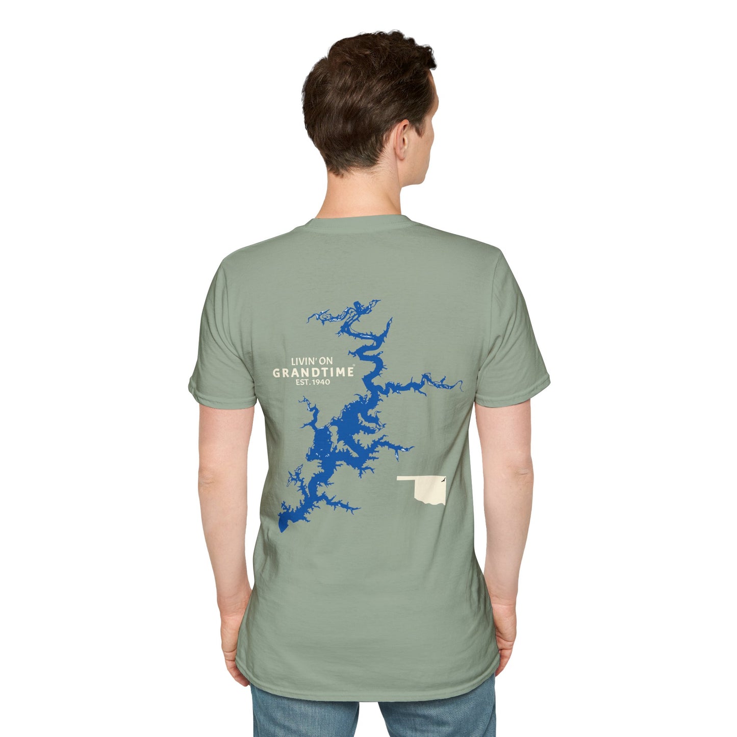 GRANDTIME Grand Lake Map Unisex Softstyle T-Shirt