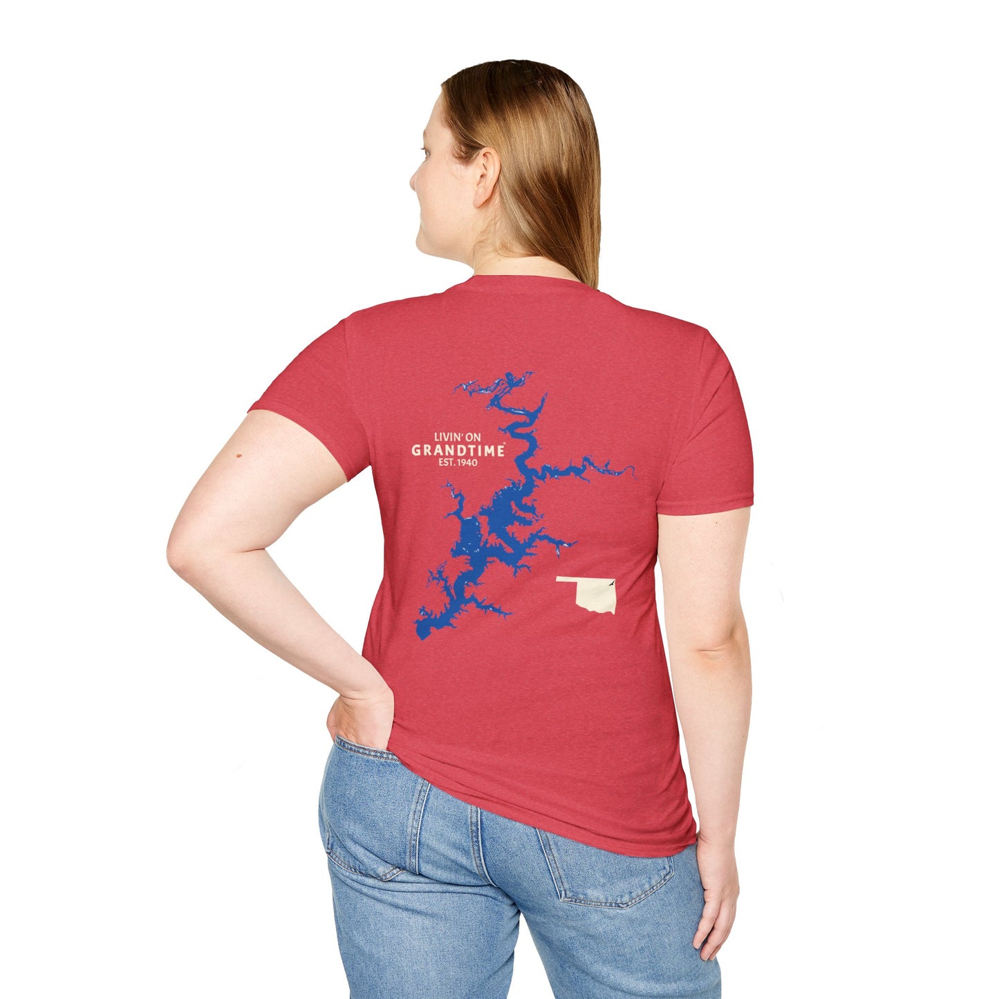 GRANDTIME Grand Lake Map Unisex Softstyle T-Shirt