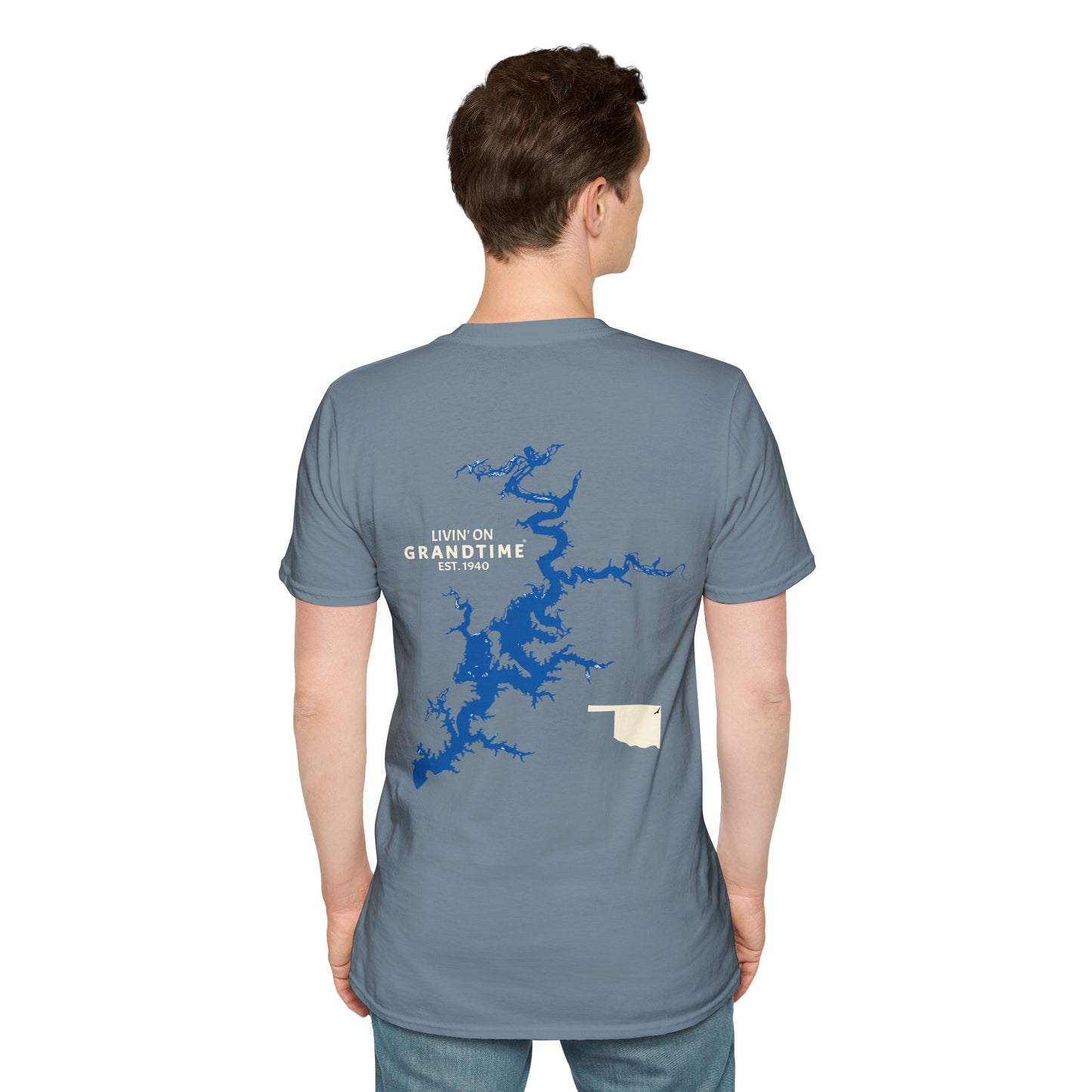 GRANDTIME Grand Lake Map Unisex Softstyle T-Shirt