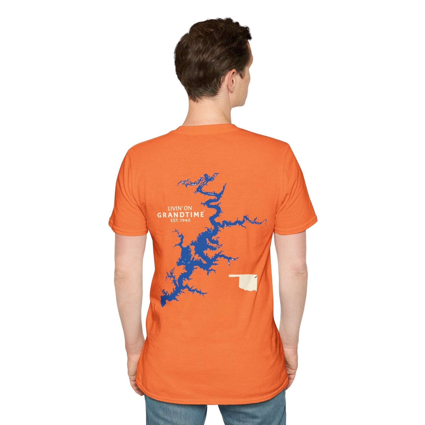 GRANDTIME Grand Lake Map Unisex Softstyle T-Shirt