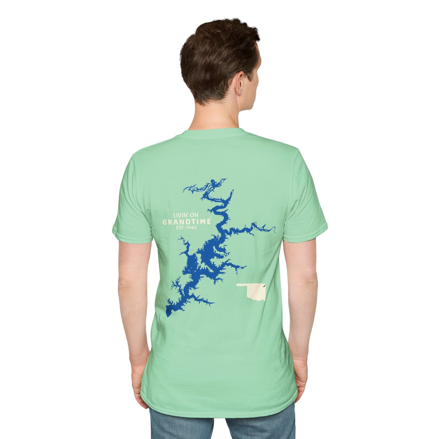 GRANDTIME Grand Lake Map Unisex Softstyle T-Shirt