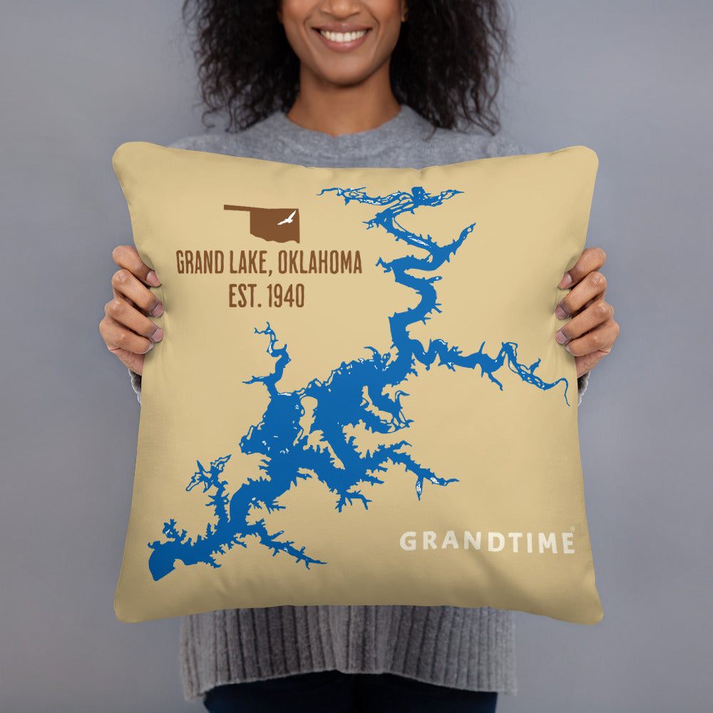 ON GRANDTIME Grand Lake Map Pillow