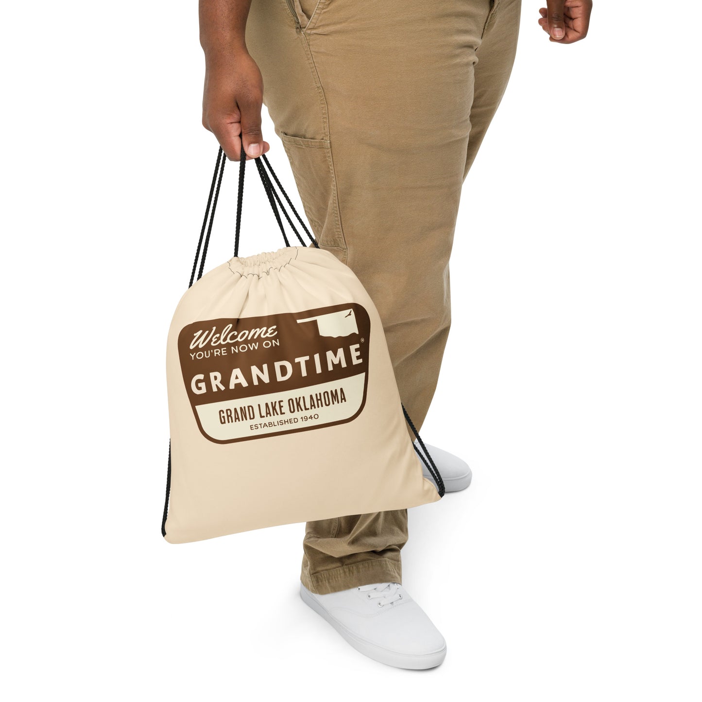 ON GRANDTIME Custom National Park Design Drawstring Bag