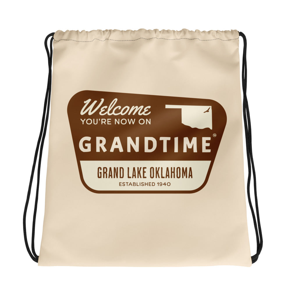 ON GRANDTIME Custom National Park Design Drawstring Bag