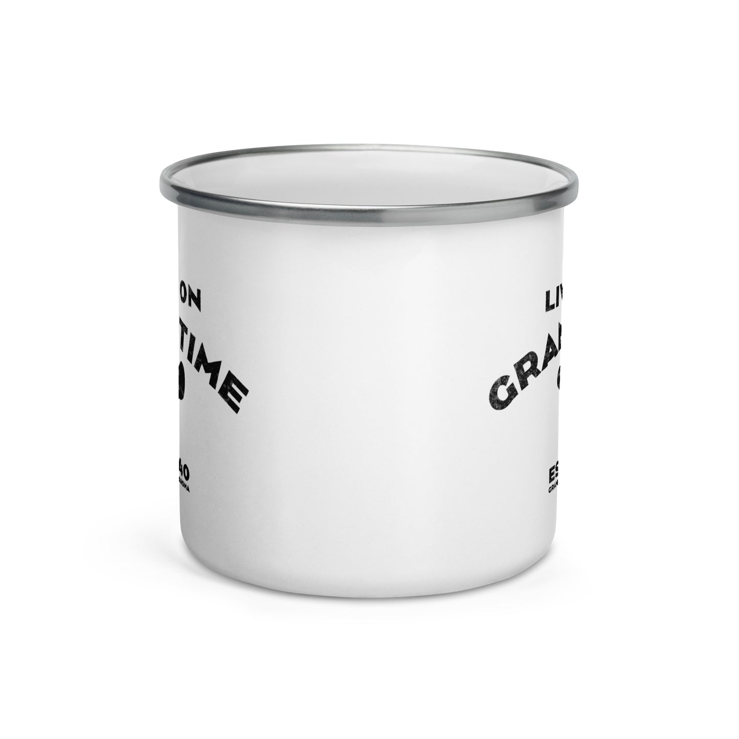 LIVIN' ON GRANDTIME Enamel Mug