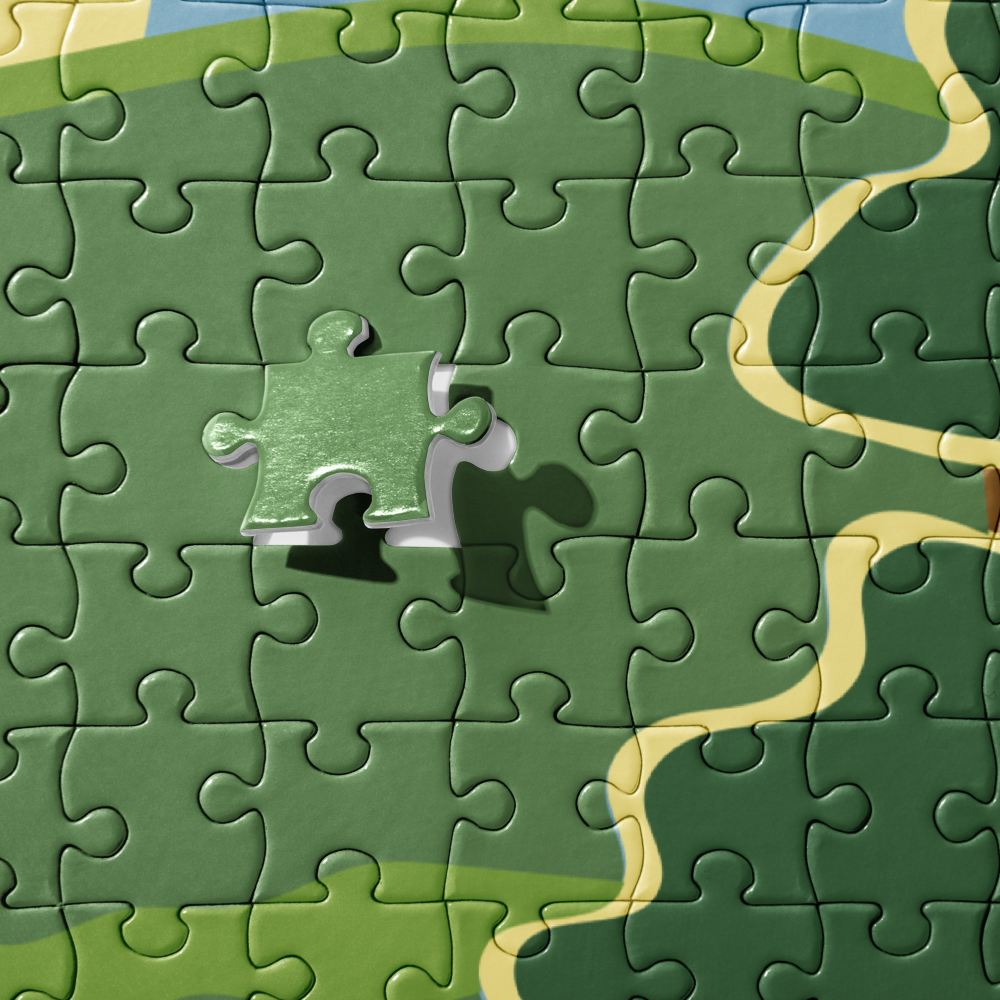 ON GRANDTIME Custom National Park Lake Scene Design Jigsaw Puzzle