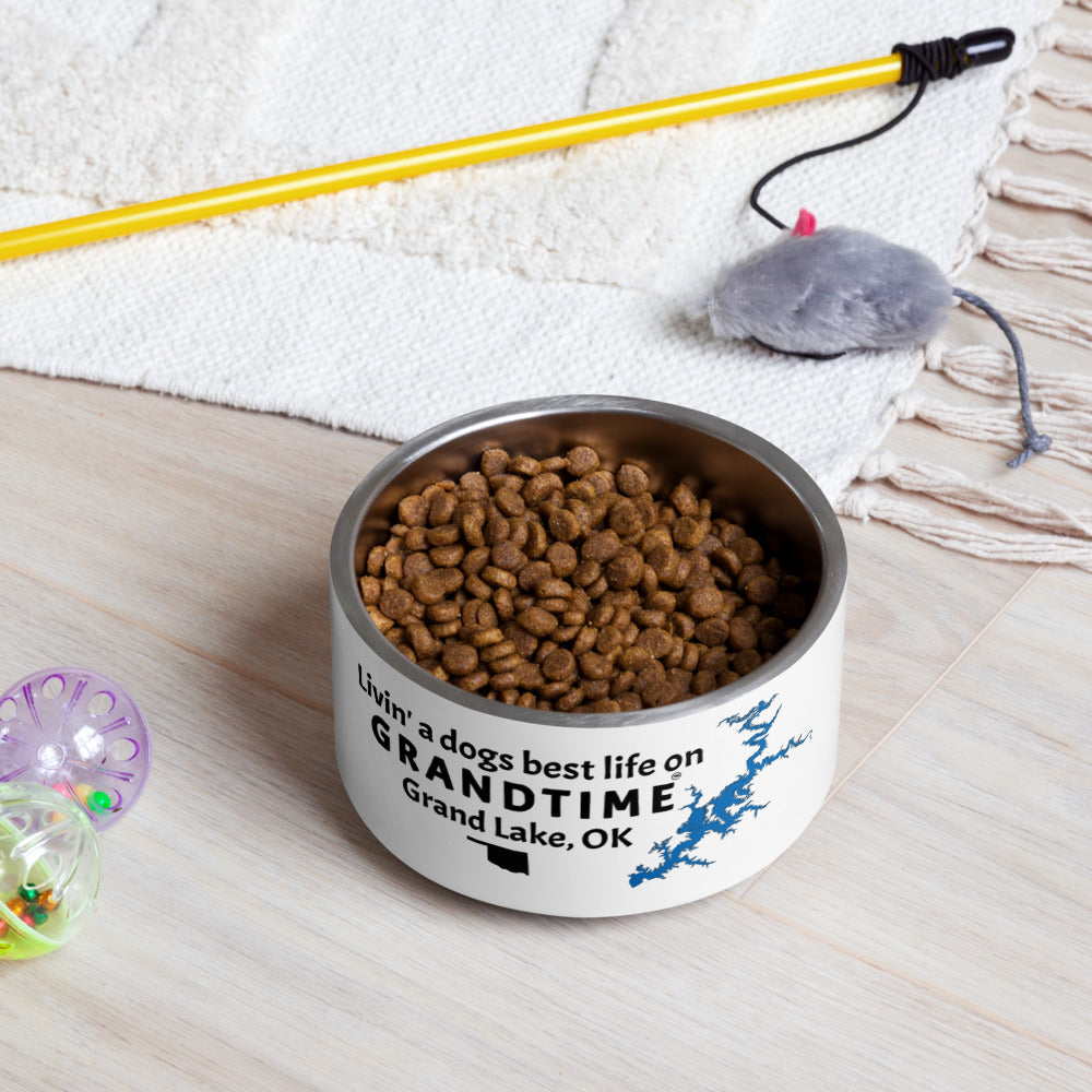 LIVIN' A DOGS BEST LIFE ON GRANDTIME Pet bowl