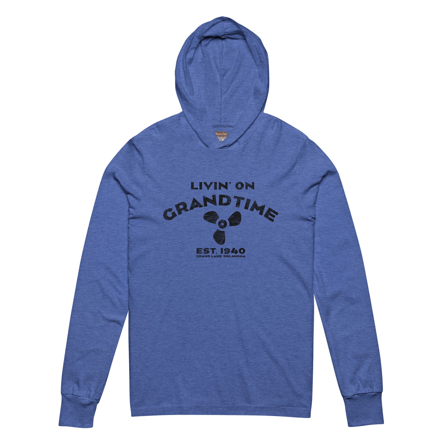 Livin' On GRANDTIME Boat Prop Hooded long-sleeve soft tee