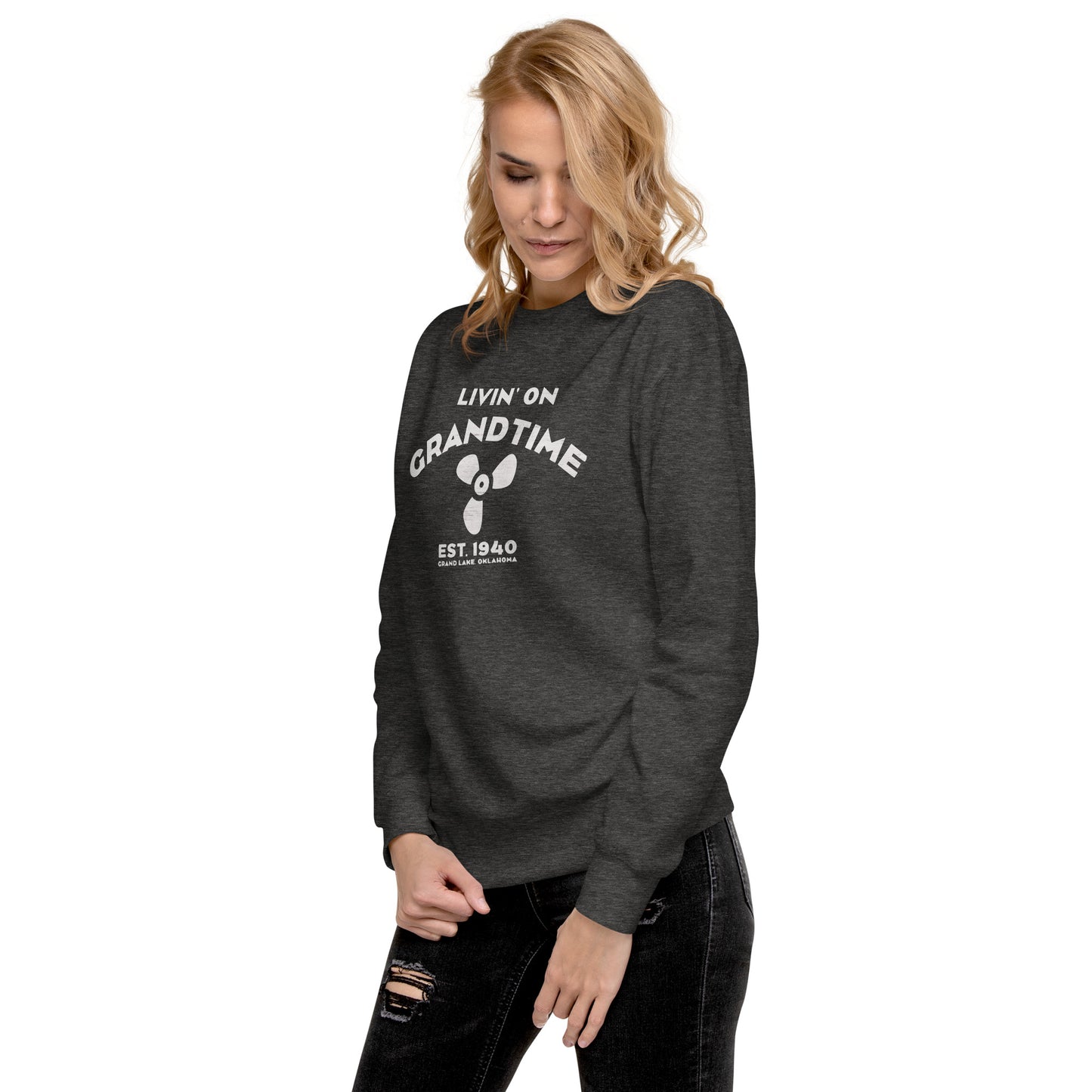 ON GRANDTIME custom prop design Unisex Premium Sweatshirt