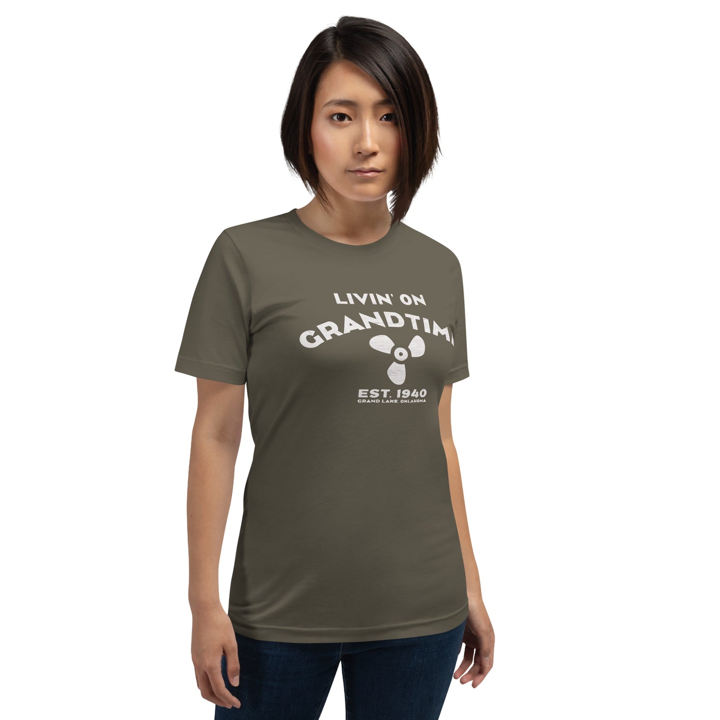 ON GRANDTIME custom boat prop design Unisex soft style t-shirt