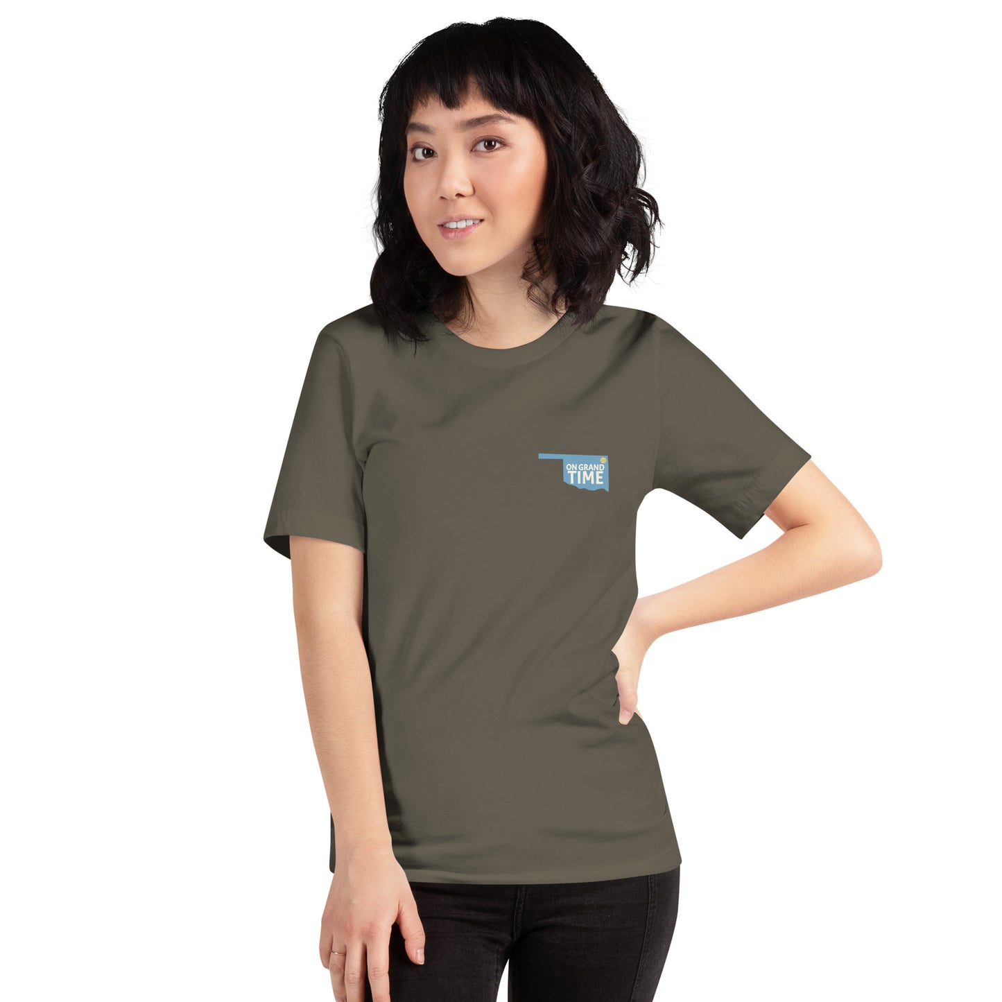 ON GRANDTIME Custom Oklahoma design on a soft Unisex t-shirt