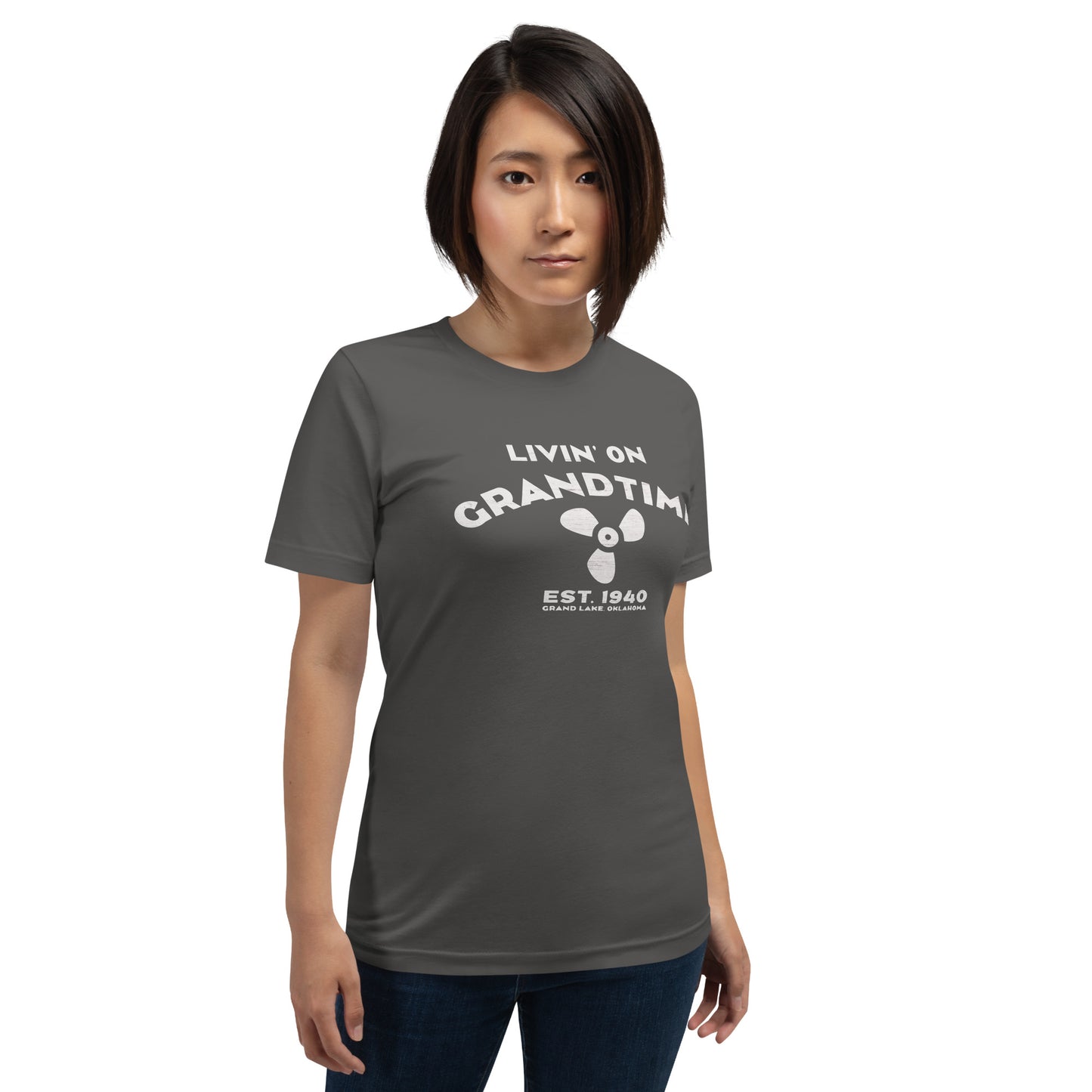 ON GRANDTIME custom boat prop design Unisex soft style t-shirt