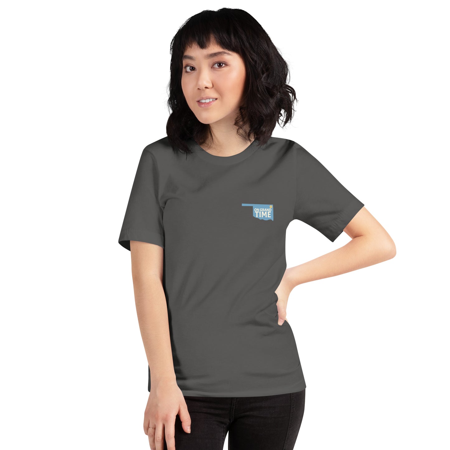 ON GRANDTIME Custom Oklahoma design on a soft Unisex t-shirt