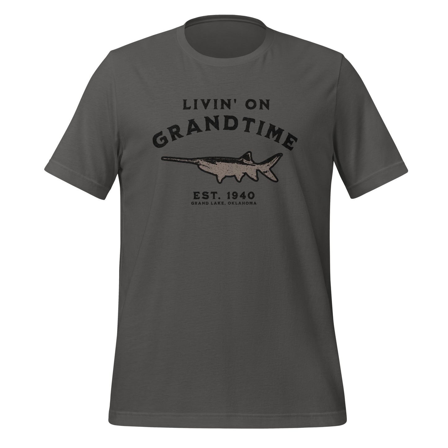 LIVIN ON GRANDTIME Custom Spoonbill Paddlefish Unisex t-shirt