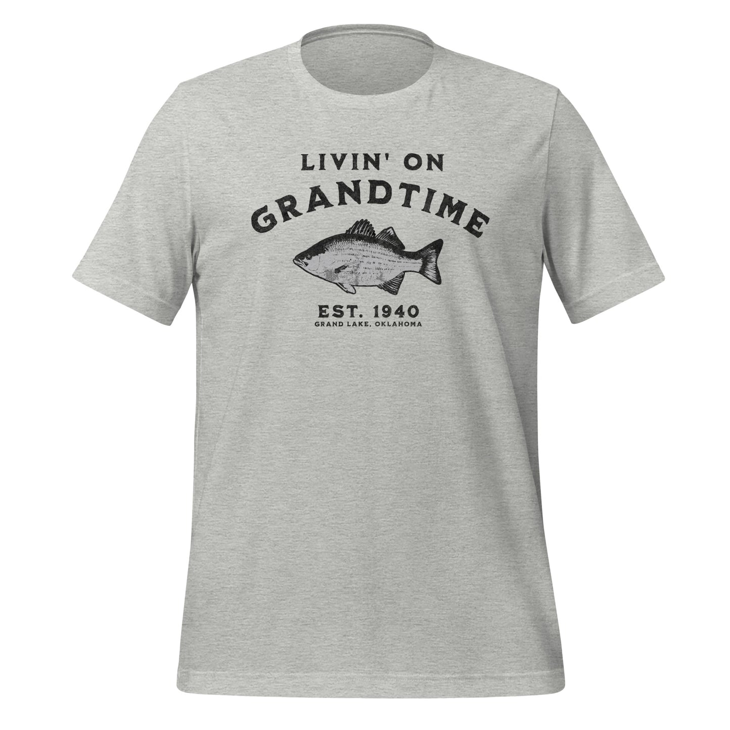 LIVIN' ON GRANDTIME CUSTOM WHITE BASS Unisex t-shirt