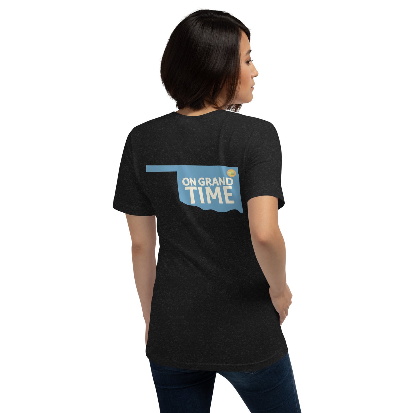ON GRANDTIME Custom Oklahoma design on a soft Unisex t-shirt