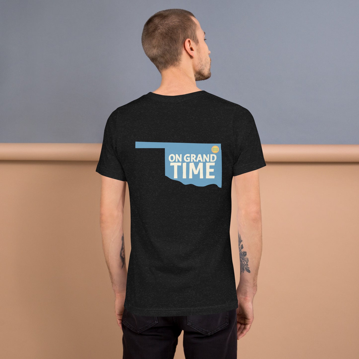 ON GRANDTIME Custom Oklahoma design on a soft Unisex t-shirt