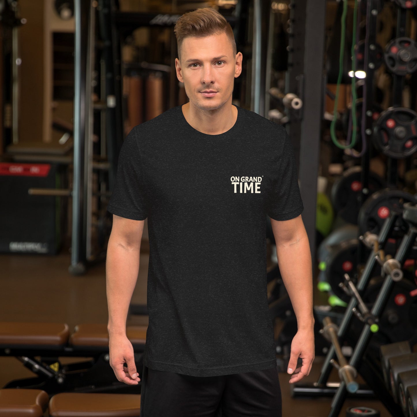 ON GRANDTIME custom jumping Bass design soft style Unisex t-shirt