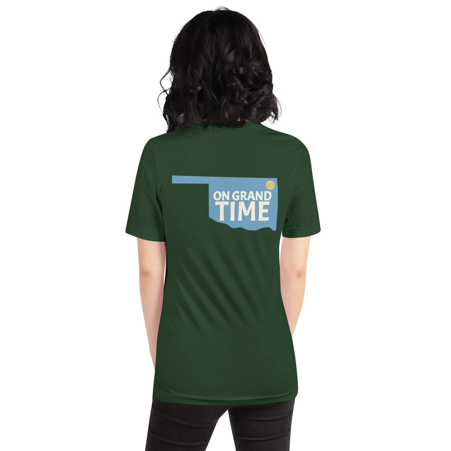 ON GRANDTIME Custom Oklahoma design on a soft Unisex t-shirt