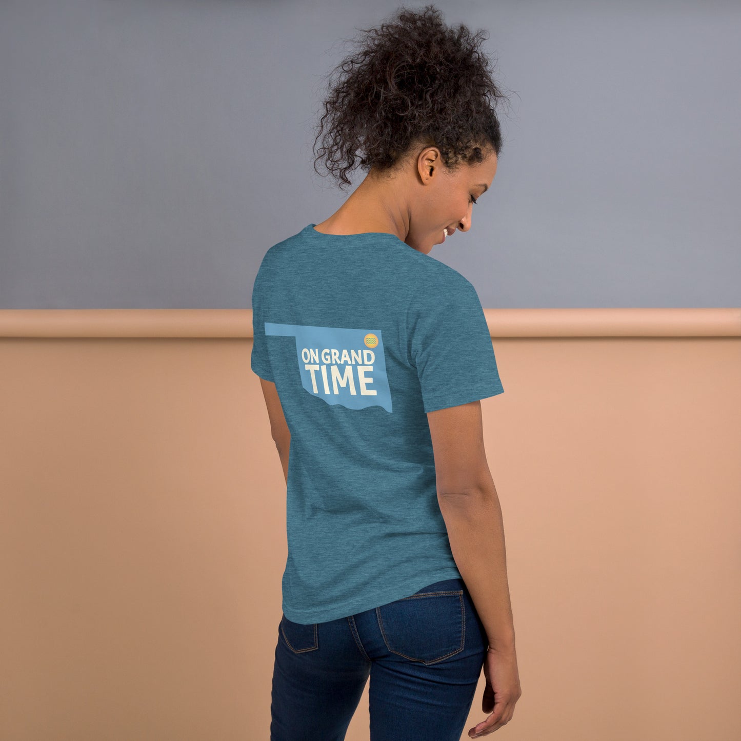 ON GRANDTIME Custom Oklahoma design on a soft Unisex t-shirt