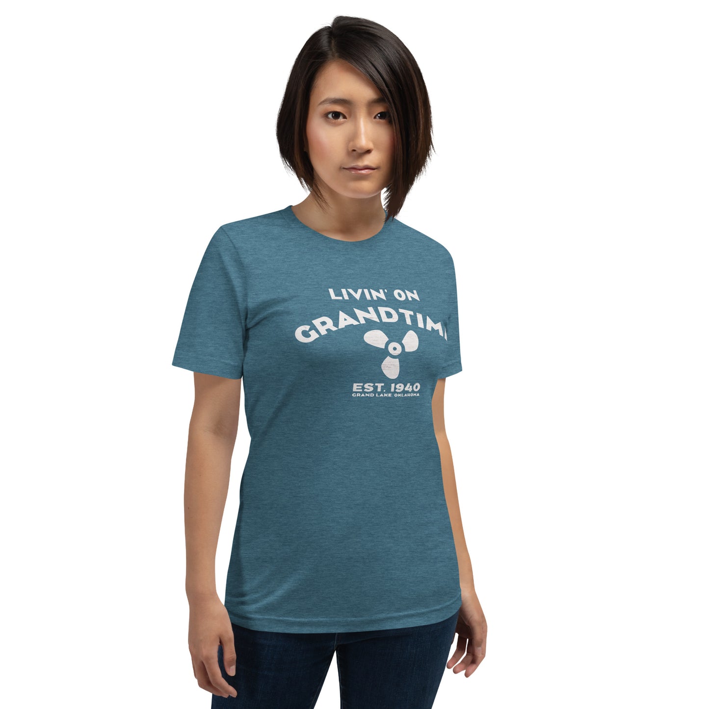 ON GRANDTIME custom boat prop design Unisex soft style t-shirt