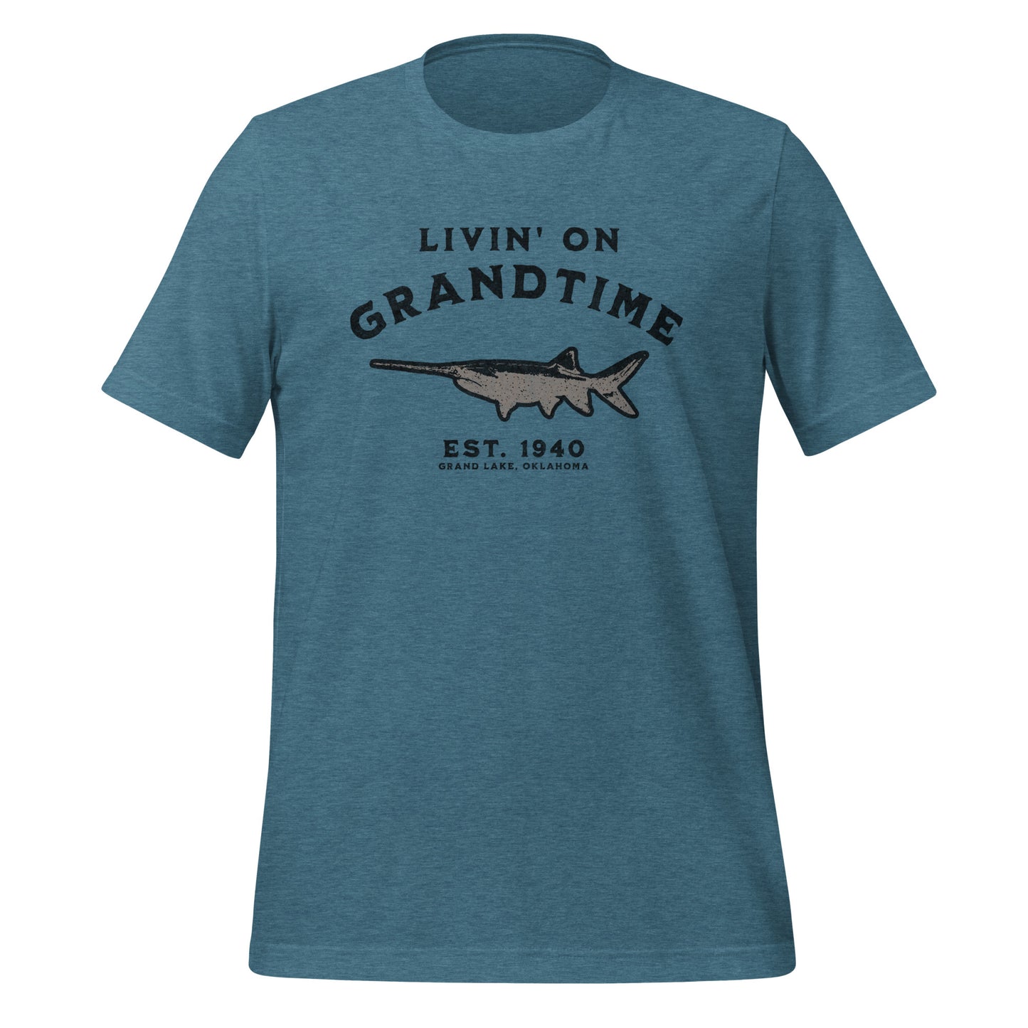 LIVIN ON GRANDTIME Custom Spoonbill Paddlefish Unisex t-shirt