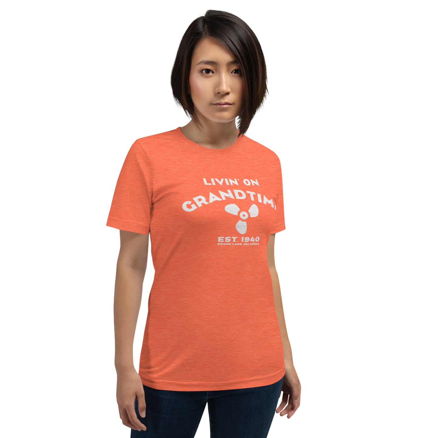 ON GRANDTIME custom boat prop design Unisex soft style t-shirt