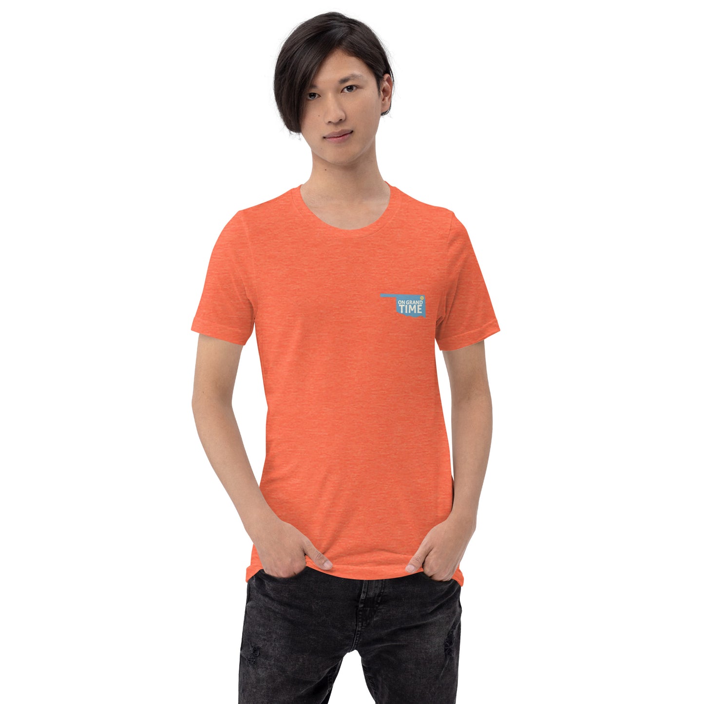 ON GRANDTIME Custom Oklahoma design on a soft Unisex t-shirt