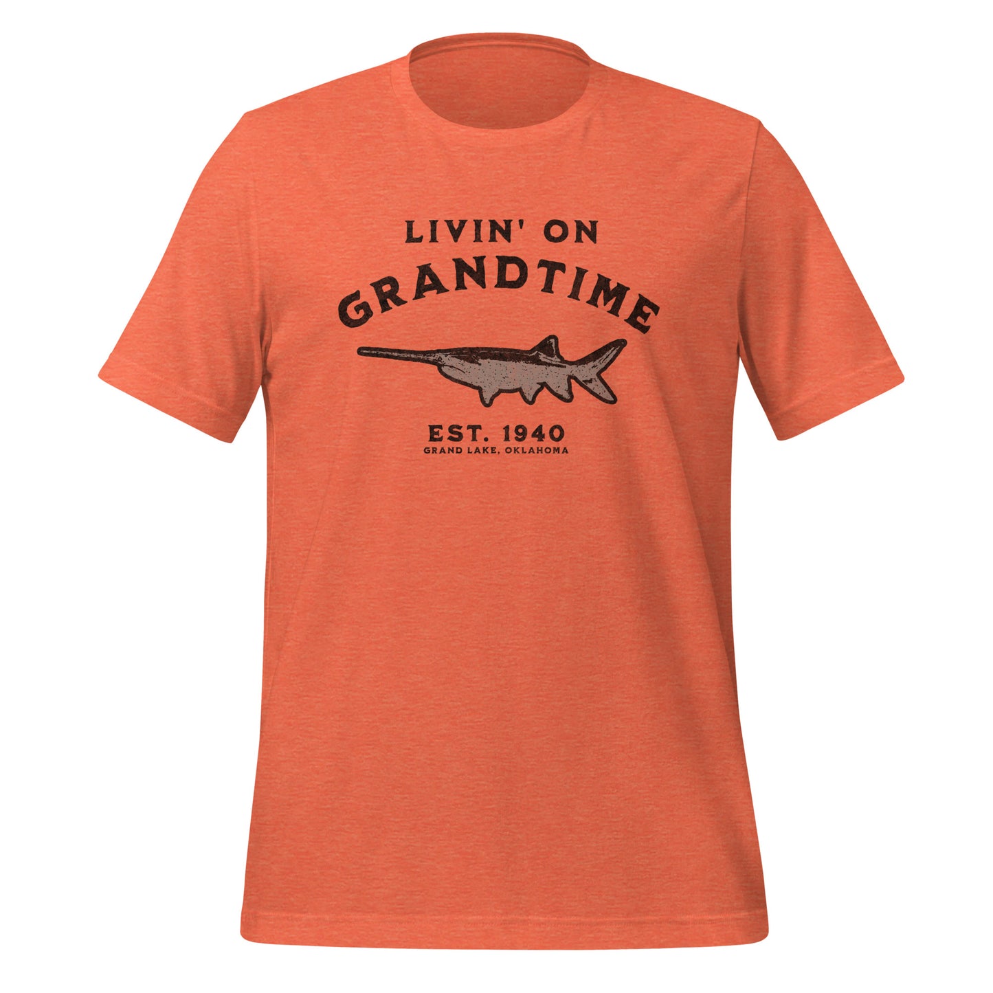 LIVIN ON GRANDTIME Custom Spoonbill Paddlefish Unisex t-shirt