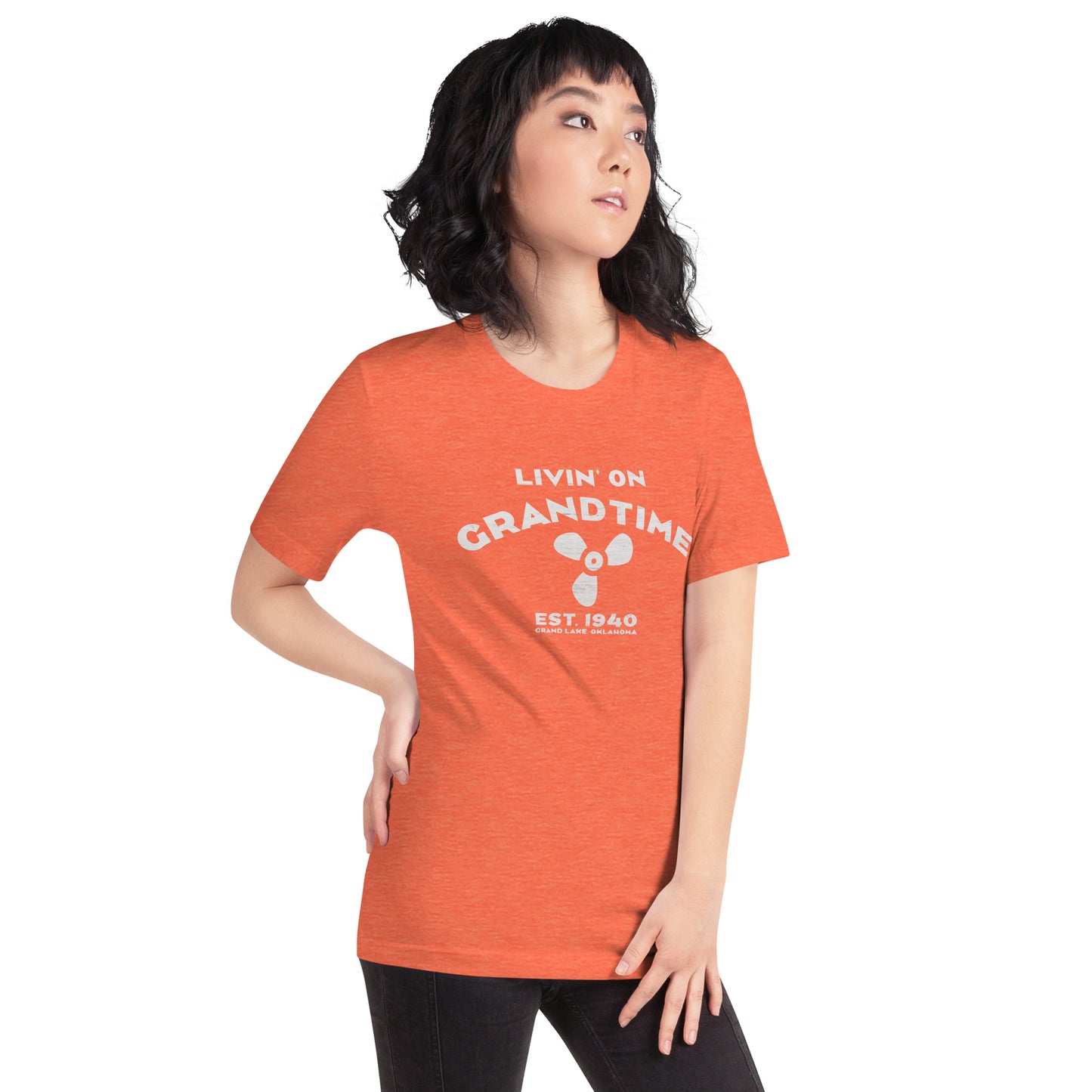 ON GRANDTIME custom boat prop design Unisex soft style t-shirt