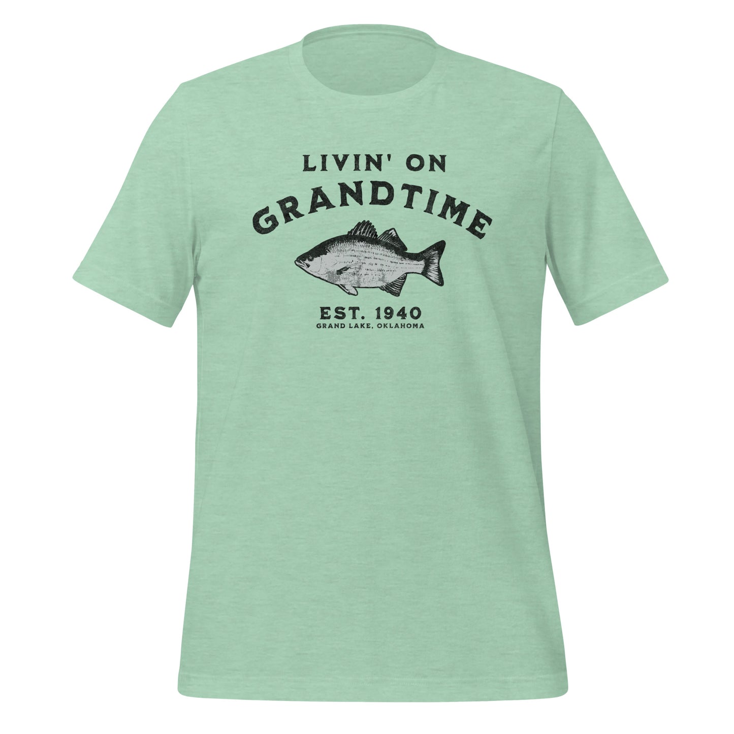 LIVIN' ON GRANDTIME CUSTOM WHITE BASS Unisex t-shirt