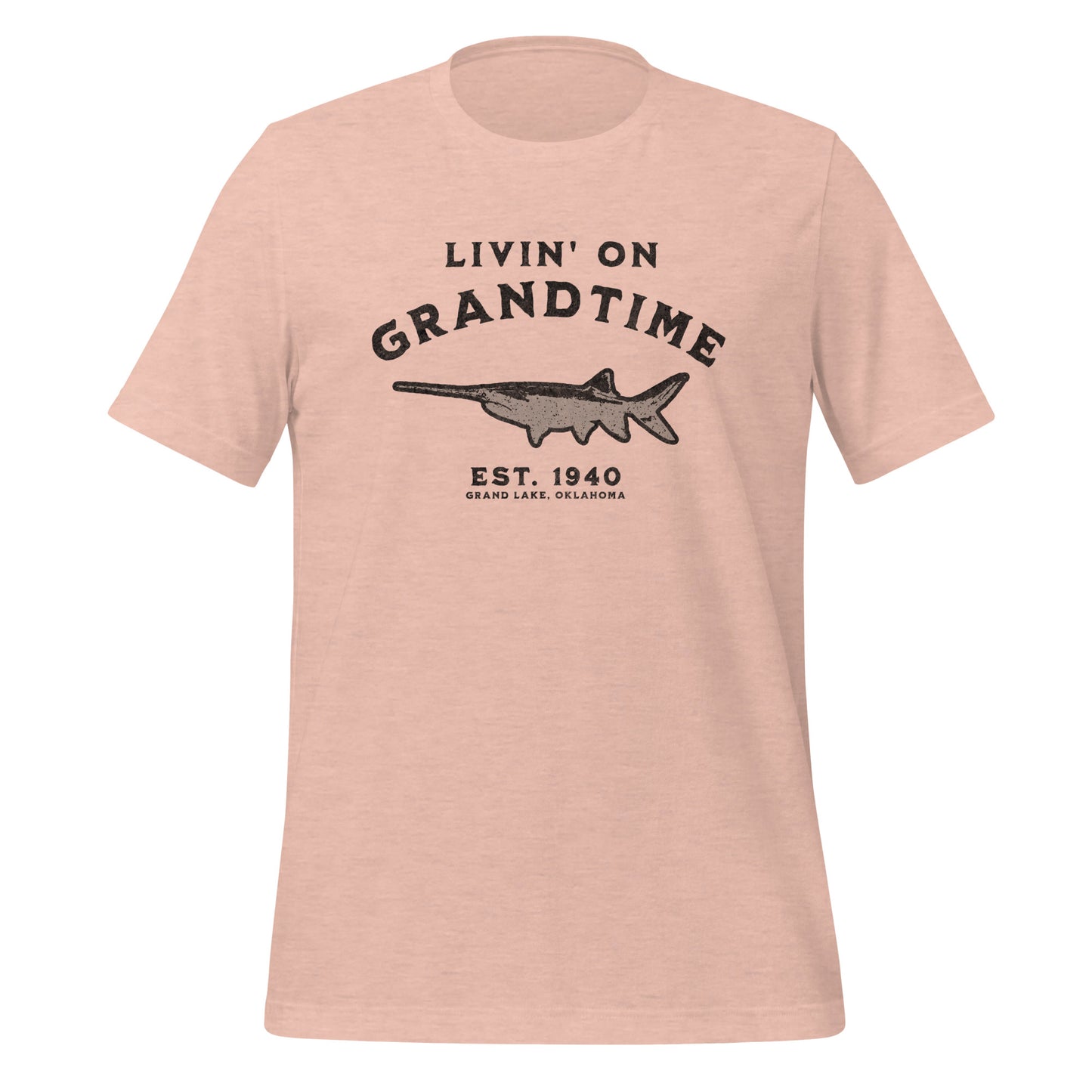LIVIN ON GRANDTIME Custom Spoonbill Paddlefish Unisex t-shirt
