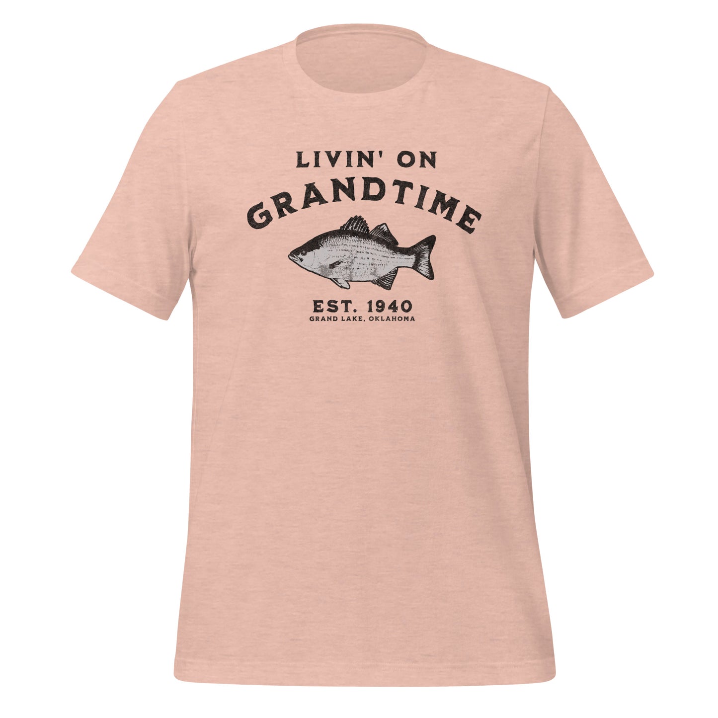 LIVIN' ON GRANDTIME CUSTOM WHITE BASS Unisex t-shirt