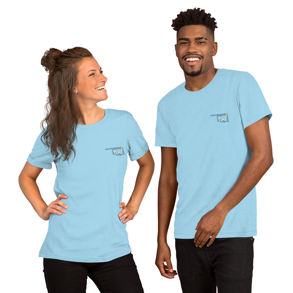 ON GRANDTIME Custom Oklahoma design on a soft Unisex t-shirt