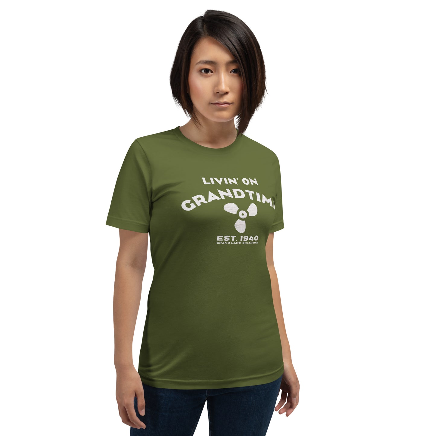 ON GRANDTIME custom boat prop design Unisex soft style t-shirt