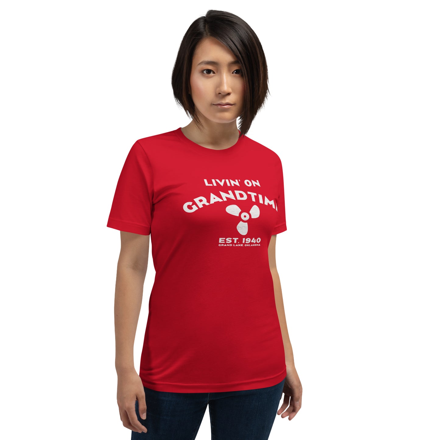 ON GRANDTIME custom boat prop design Unisex soft style t-shirt