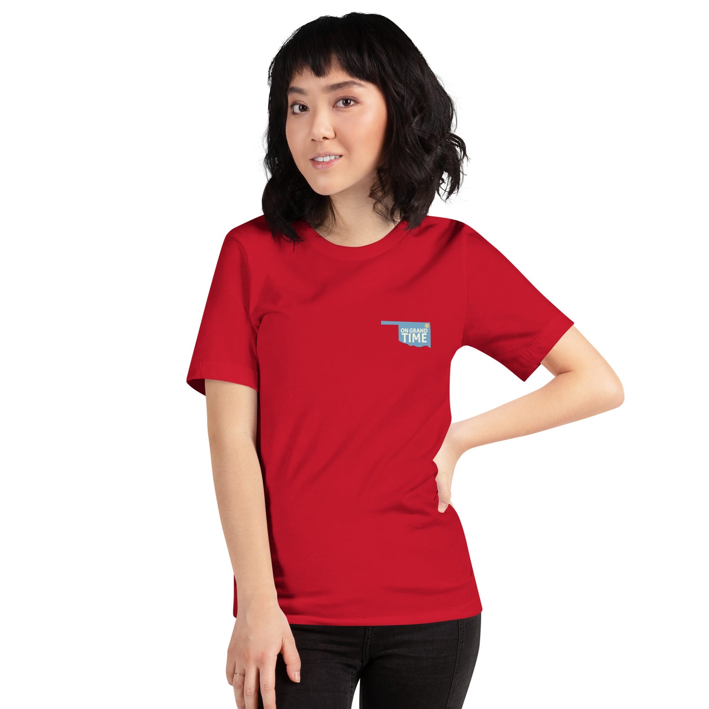 ON GRANDTIME Custom Oklahoma design on a soft Unisex t-shirt