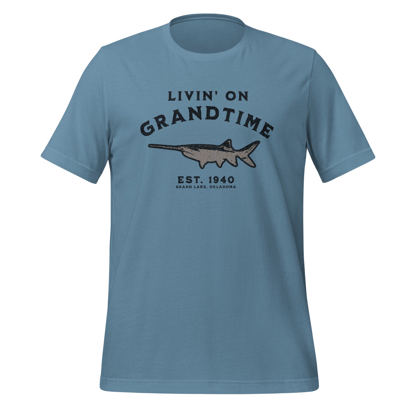LIVIN ON GRANDTIME Custom Spoonbill Paddlefish Unisex t-shirt