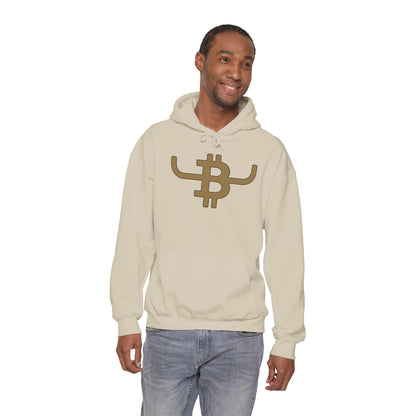 Bitcoin Ranch Hoodie — Western Crypto Bull Logo Sweatshirt