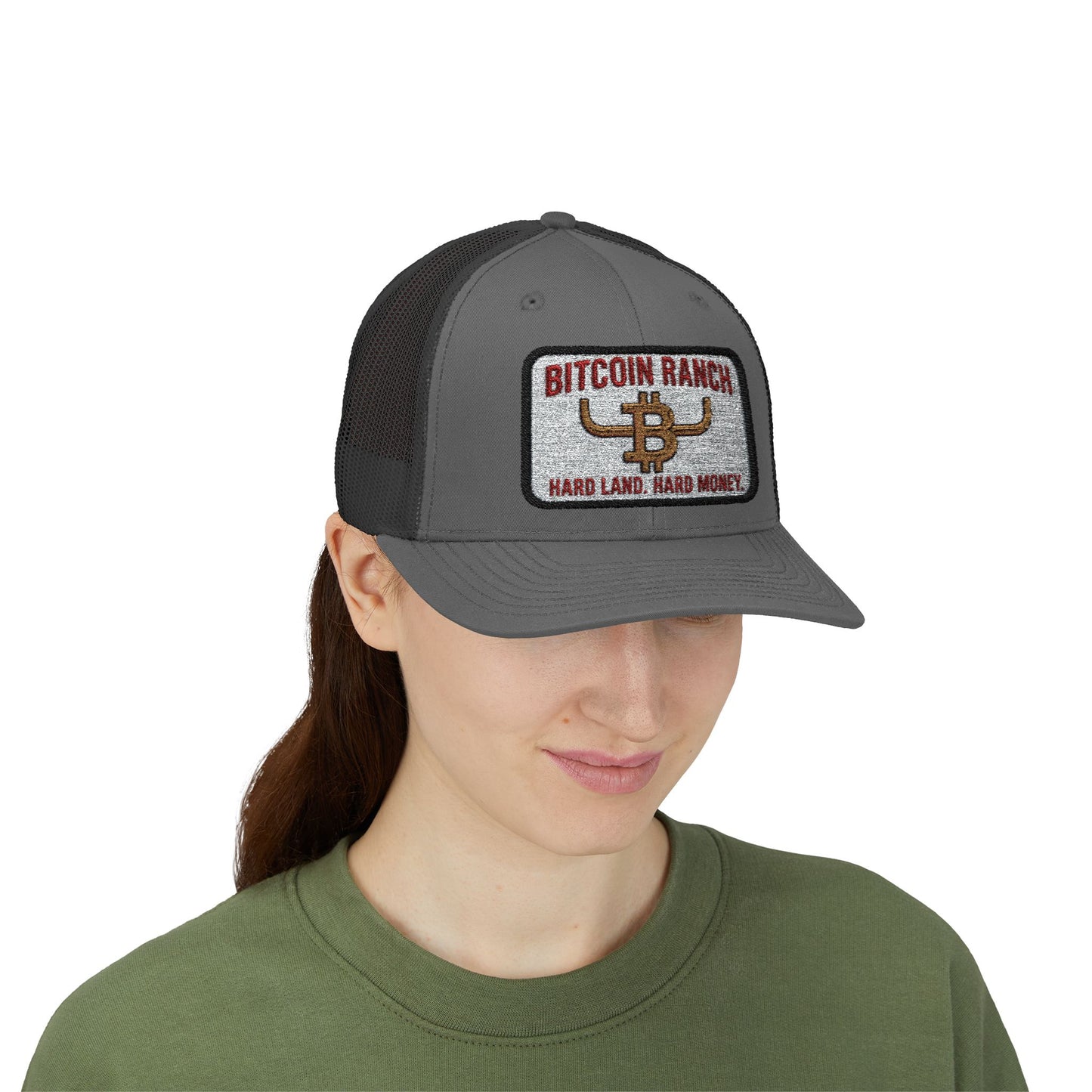 Bitcoin Ranch Snapback Cap — Western Crypto Trucker Hat