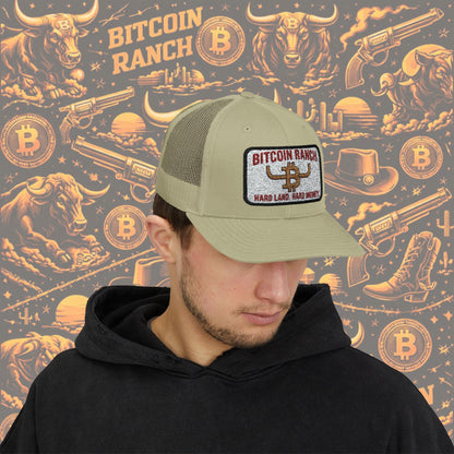 Bitcoin Ranch Snapback Cap — Western Crypto Trucker Hat