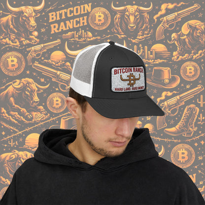 Bitcoin Ranch Snapback Cap — Western Crypto Trucker Hat