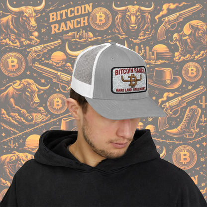 Bitcoin Ranch Snapback Cap — Western Crypto Trucker Hat