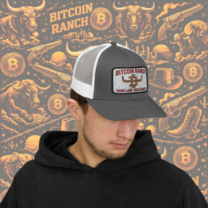 Bitcoin Ranch Snapback Cap — Western Crypto Trucker Hat