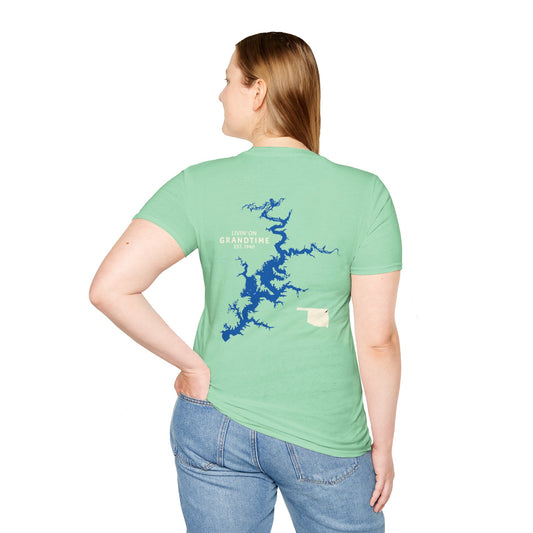GRANDTIME Grand Lake Map Unisex Softstyle T-Shirt